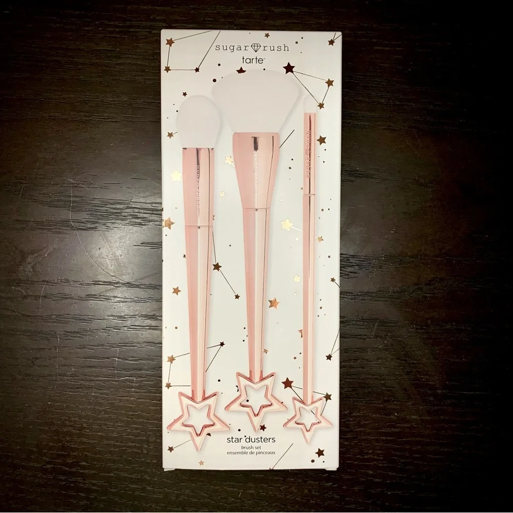 Tarte Sugar Rush Star Dusters Makeup Brush Set, NIB